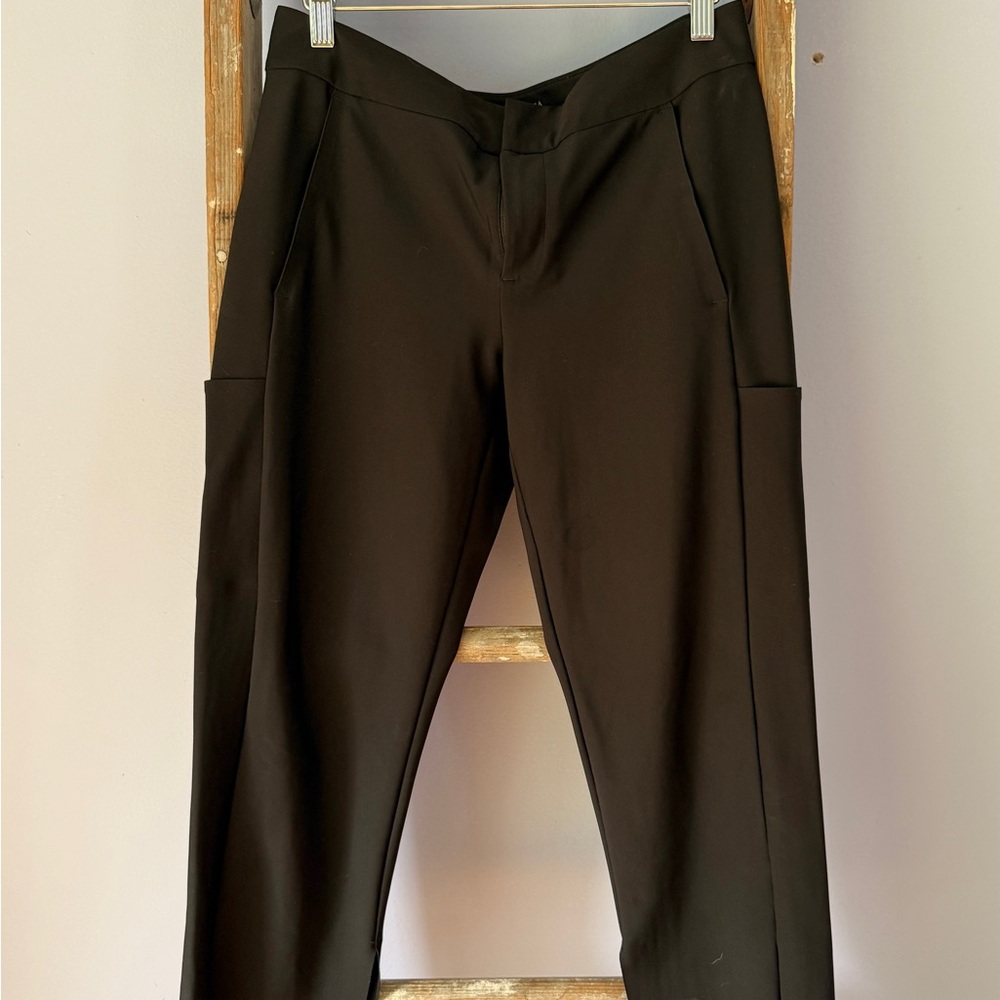 Athleta Stellar Crop Trouser Black Womens 8p